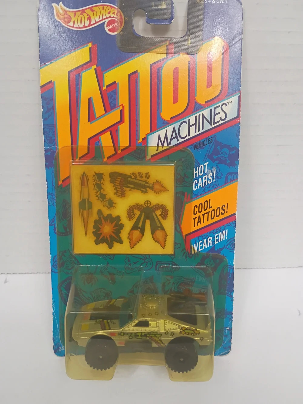 1993 Hot Wheels Tattoo Machines Ammo Sting Rod